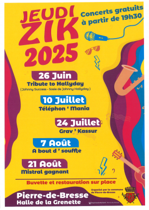 Soirée jeudi Zik - 26 juin 2025 - Johnny SUCCESS Tribute to Hallyday