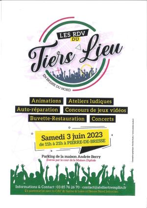 Les RDV du TIERS LIEU en BRESSE NORD 3 juin 2023