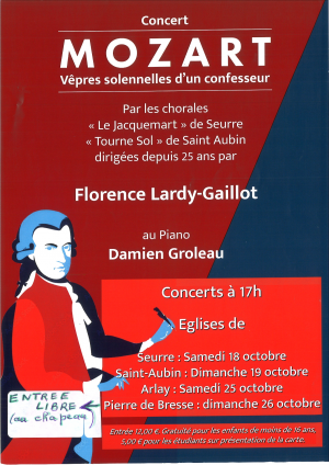 MOZART concert de chorales 26 octobre 2025