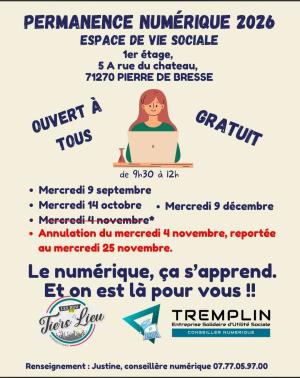 Permanences numériques par Tremplin 