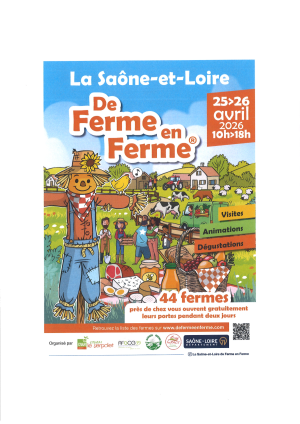 Partez à la découverte gratuite de 44 fermes à travers la Saône-et-Loire