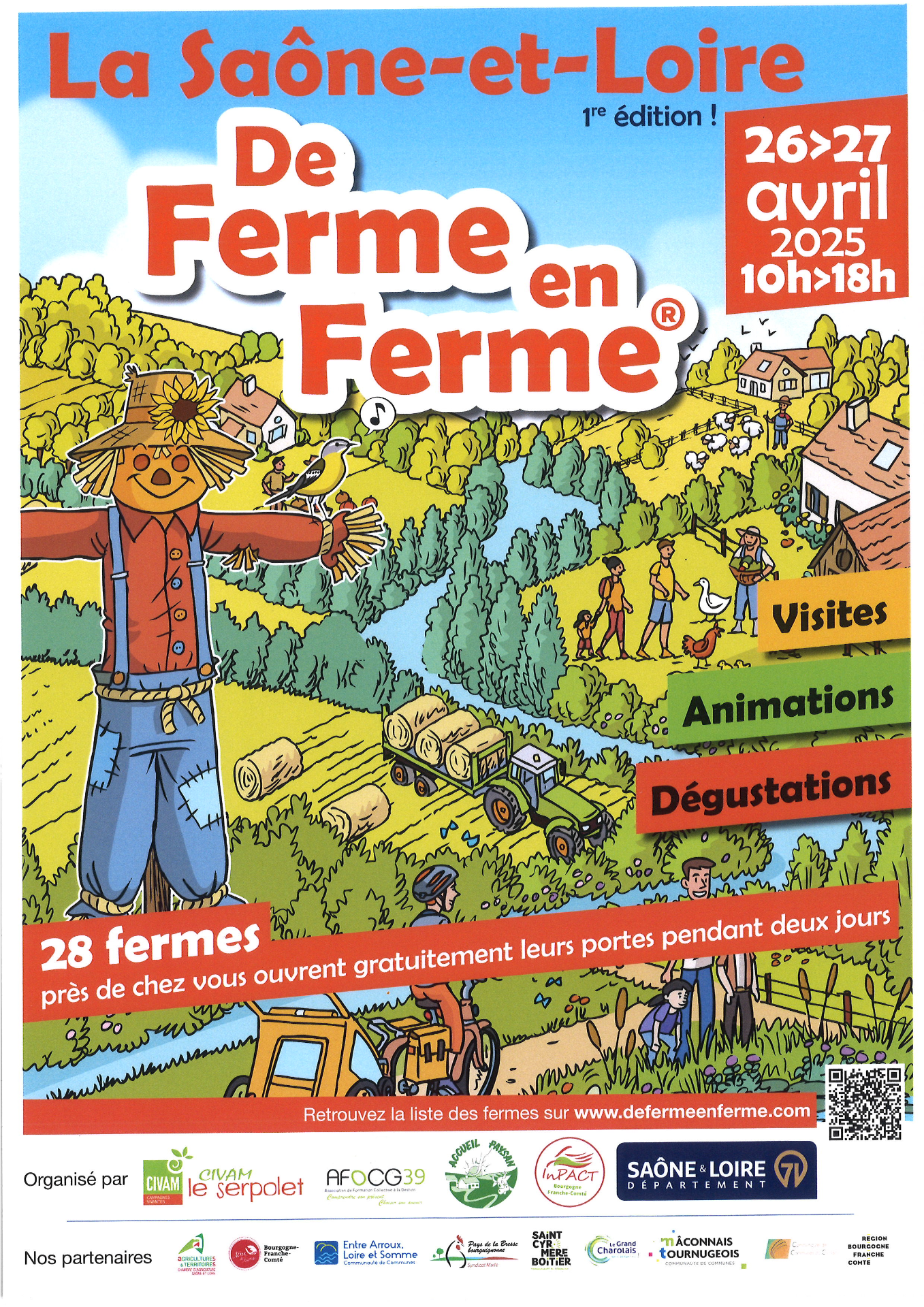 La SAONE-ET-LOIRE de FERME en FERME 1ère édition ! 26 et 27 avril 2025