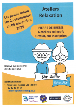 Ateliers relaxation destinés aux plus de 60 ans