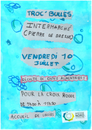TROC'BULLES dons alimentaires pour Croix Rouge 10 juillet 2026