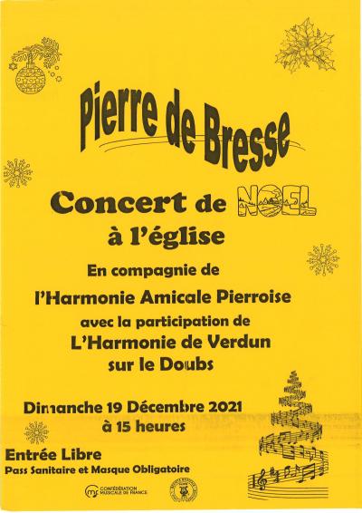 Concert de Noël 2021 de l'Harmonie Amicale Pierroise