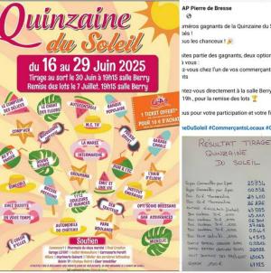 Tirage au sort des bons de la quinzaine commerciale, organisée par l'Union des Commerçants et Artisans Pierrois