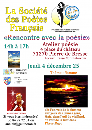 Rencontre avec la poésie - jeudi 4 décembre 2025 