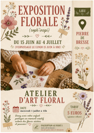 Exposition florale - SOPH INSPI  Du 15 juin au 4 juillet 2026