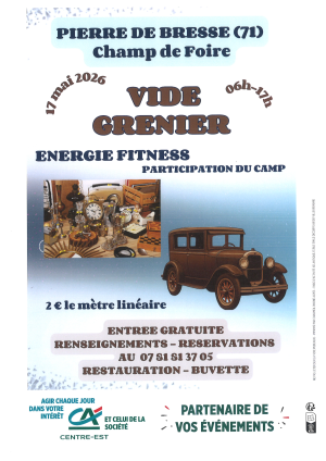Vide-grenier Energie Fitness 17 mai 2026