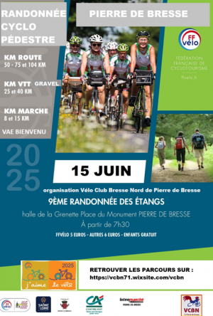 9ème randonnée des étangs du Vélo Club Bresse Nord