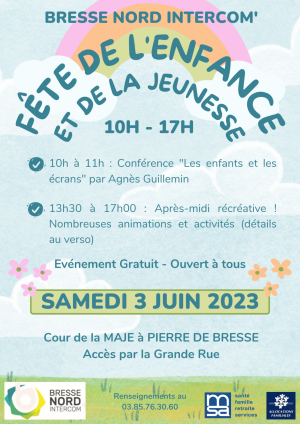 Fête de l'Enfance et de la Jeunesse - Samedi 03 juin 2023