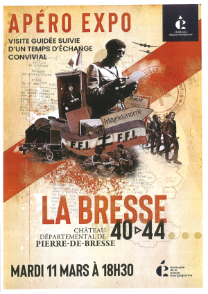 APÉRO EXPO   "LA BRESSE de 1940 à 1944" - Mardi 11 mars 2025