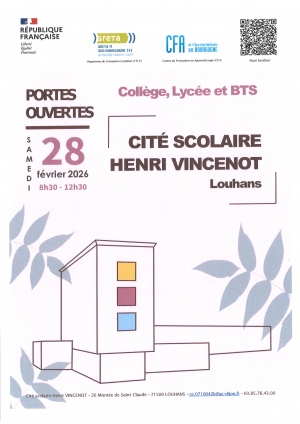 Journée Portes Ouvertes Lycée Henri Vincenot Louhans