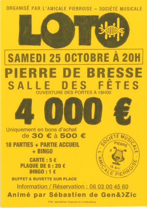 Loto de l'Amicale Pierroise 25 octobre 2025