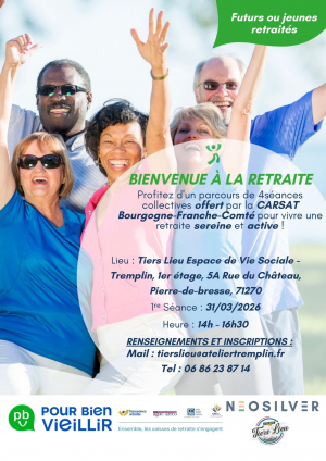 Bienvenue à la retraite - 4 ateliers pour jeunes et futurs retraités offerts par CARSAT 