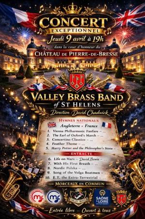 Concert VALLEY BRASS BAND au château - Entrée libre 