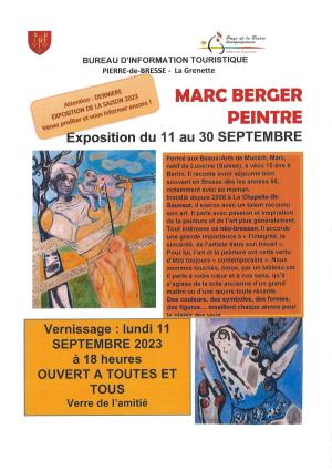 Expo Marc BERGER au Bureau d'Information Touristique