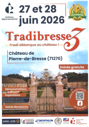 Tradi Bresse 3 week-end du 27-28 juin 2026 au château