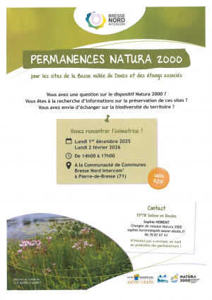 Permanence Natura 2000 - lundi 2 février 2026