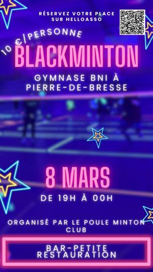 soirée BADMINTON  - gymnase intercommunal  samedi 8 mars 2025