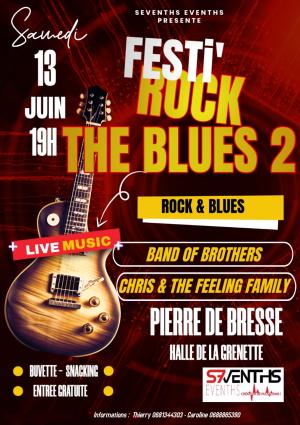  soirée Rock & Blues  Samedi 13 juin 2026  Halle de la Grenette 
