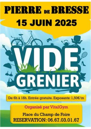 Vide grenier VITAL GYM 15 juin 2025