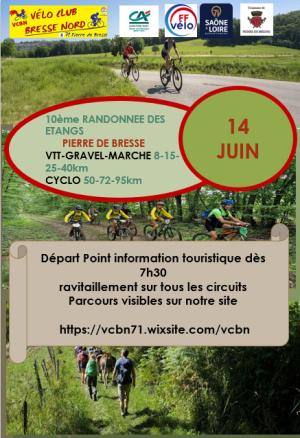10ème randonnée des étangs du Vélo Club Bresse Nord