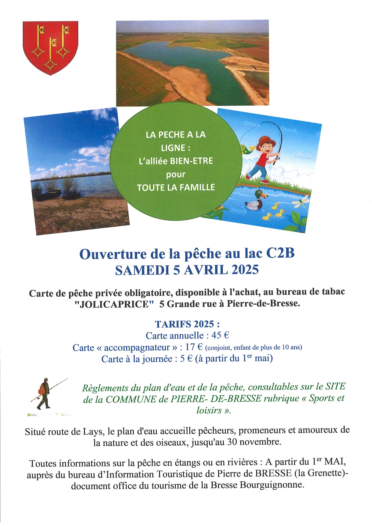 Ouverture de la pêche au lac C2B - SAMEDI 5 AVRIL 2025